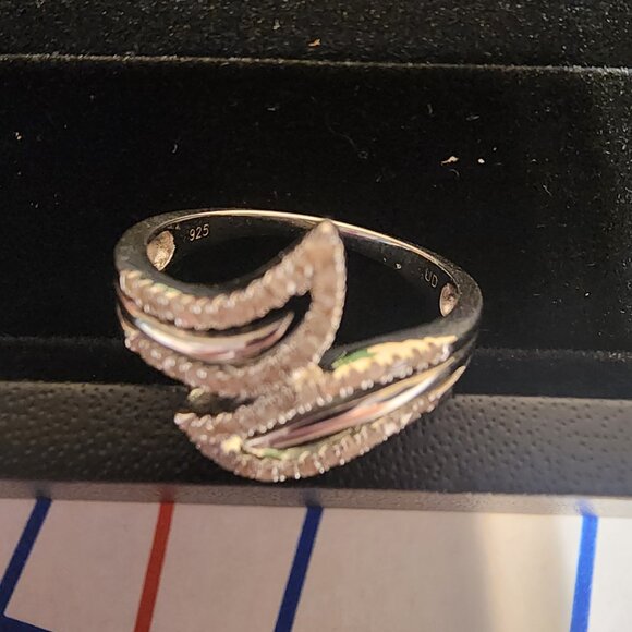 Women’s White Gold Rhodium Over Sterling Silver Diamond Ring – Size 7, 0.45 CTW - Picture 12 of 12